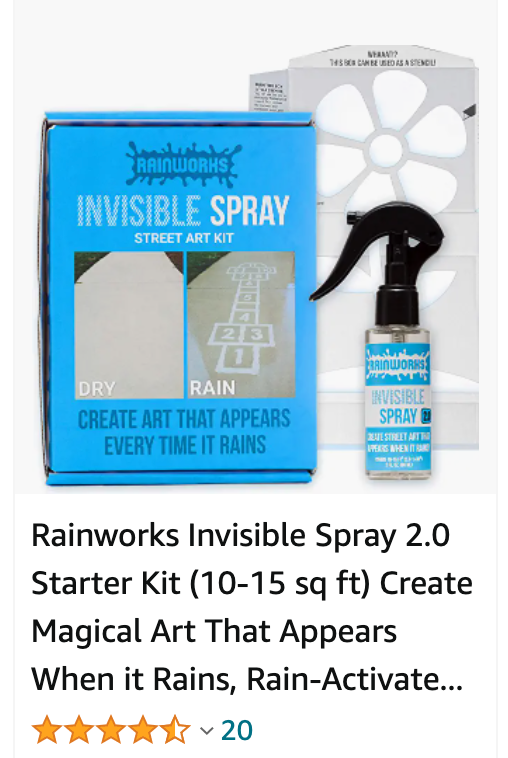 Our Amazon Thumbnail for Rainworks Invisible Spray