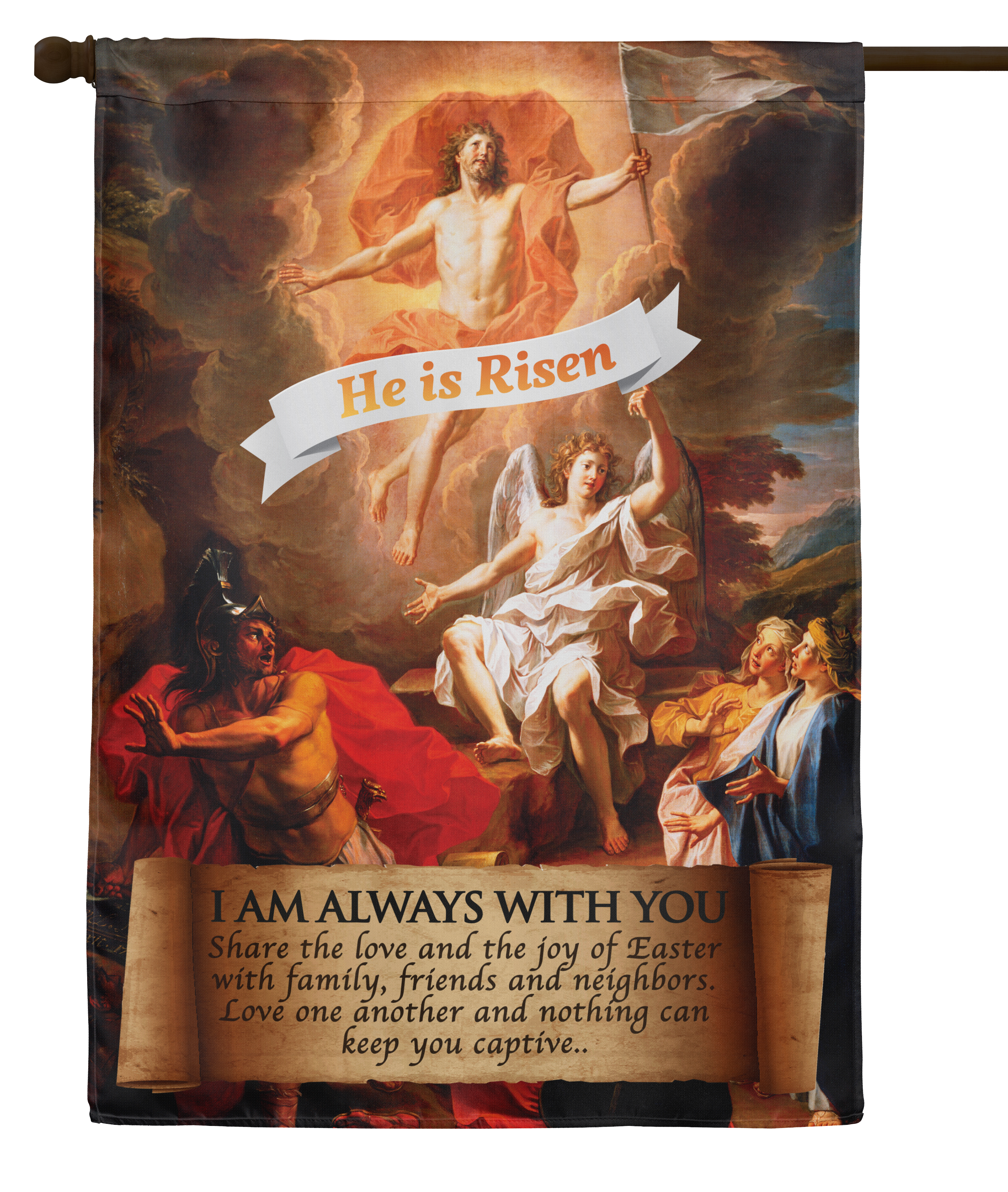 Resurrection of Christ House Flag