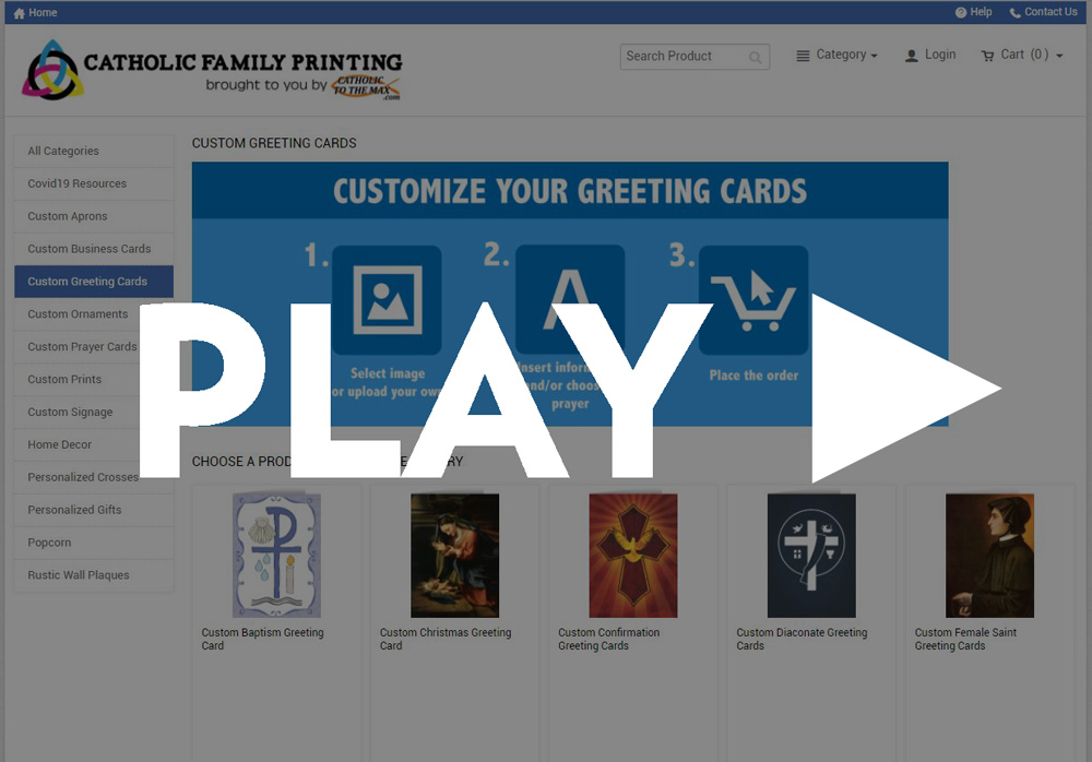 Custom printing tutorial video
