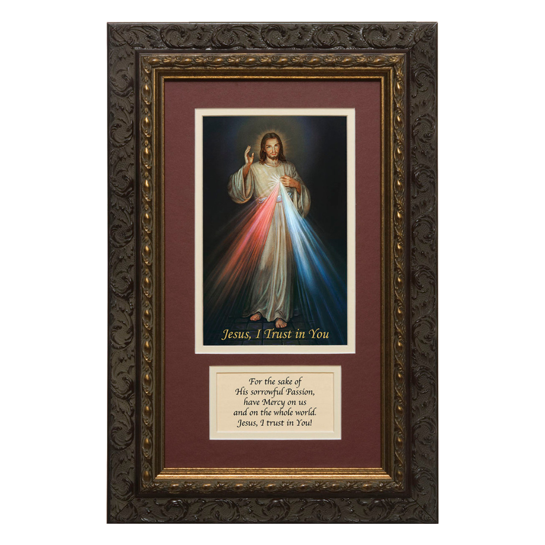 Divine Mercy Matted with Prayer