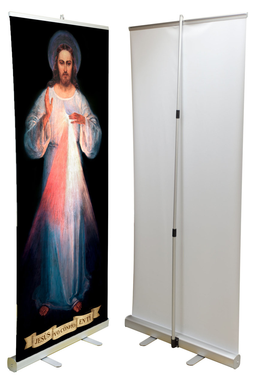 Spanish Divine Mercy Original Vilnius Banner Stand