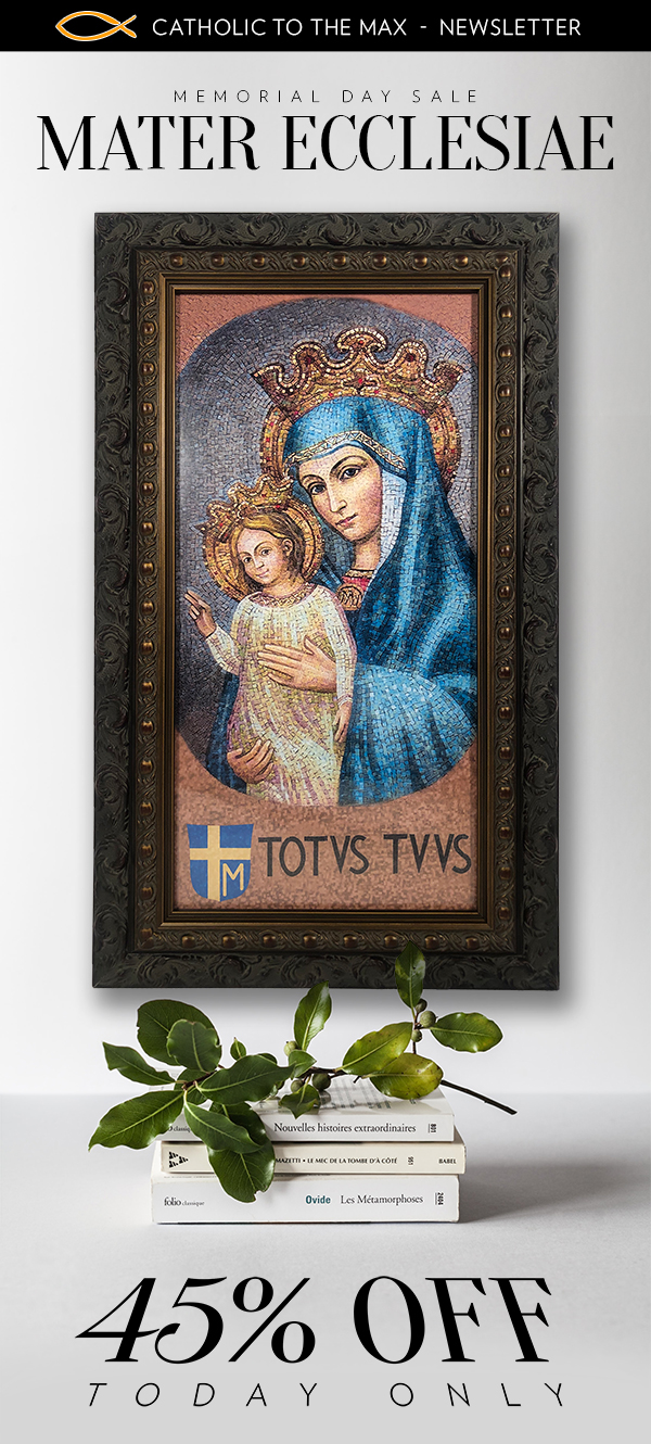 Mater Ecclesiae Ornate Dark Framed Art