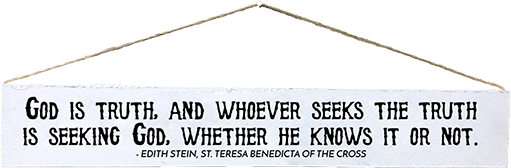 “God is Truth“ Rustic Quote Plaque