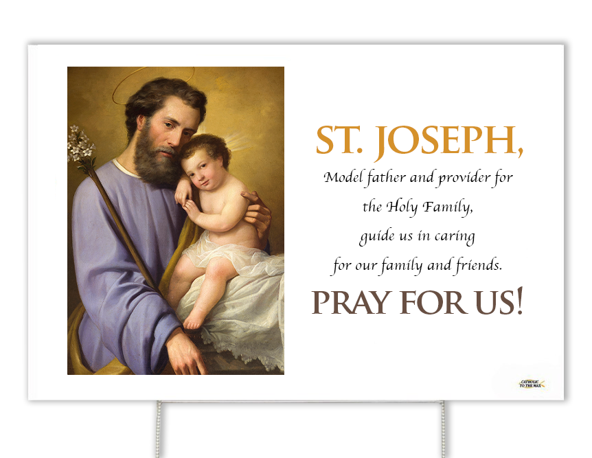 Commemorative St. Joseph Yard Sign
