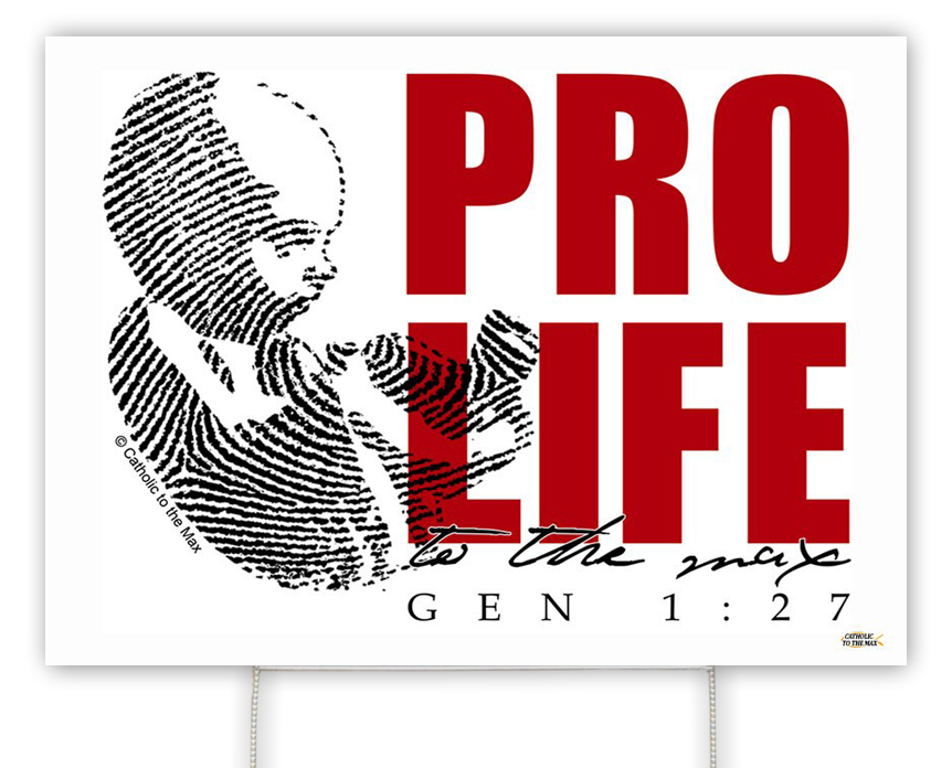 Pro Life Yard Sign