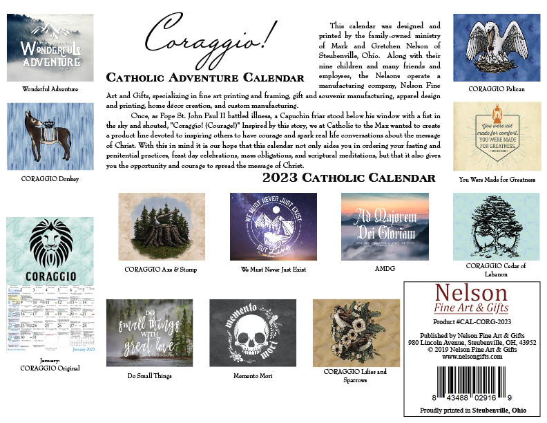 Coraggio Monthly Designs