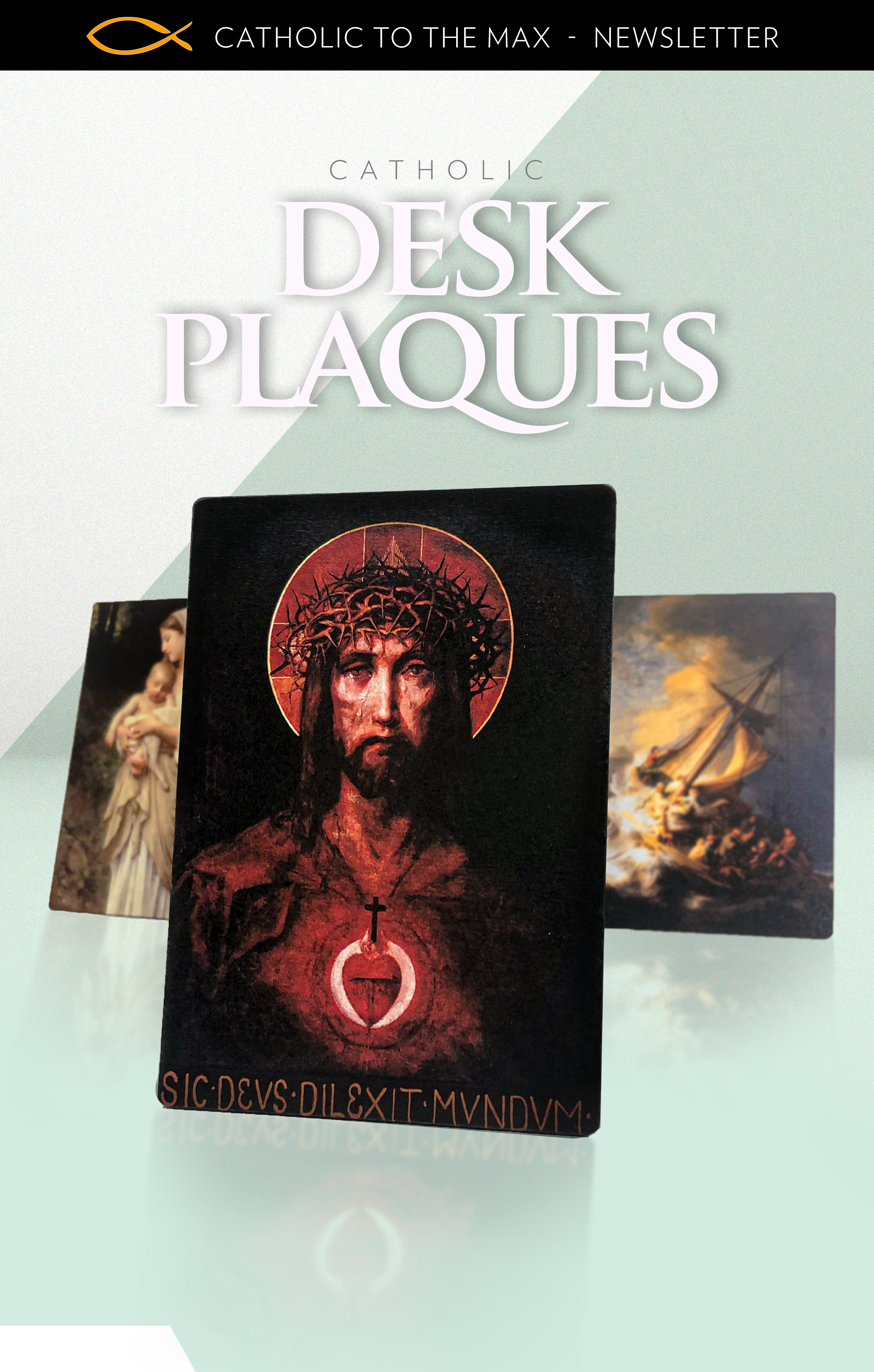 Catholic Desk Plaques