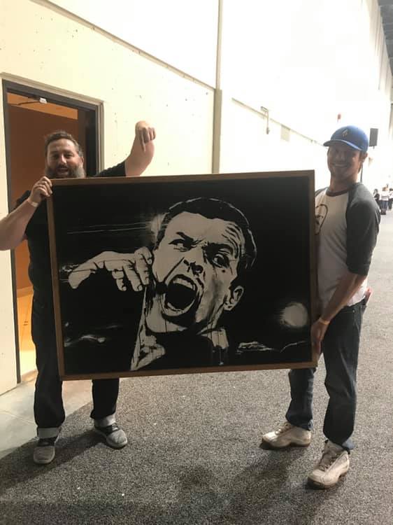 Mitch Cammidge and Scott Jerace - Tony Robbins Fan Painting - Mitch Cammidge Coaching and Friends! - The Savage Playbook - Savage in Business Coaching, Mentor, Edmonton