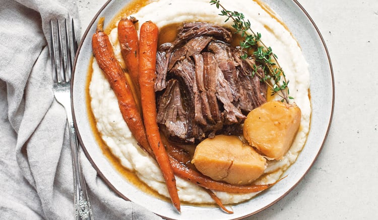 Balsamic Pot Roast With Dijon Mustard