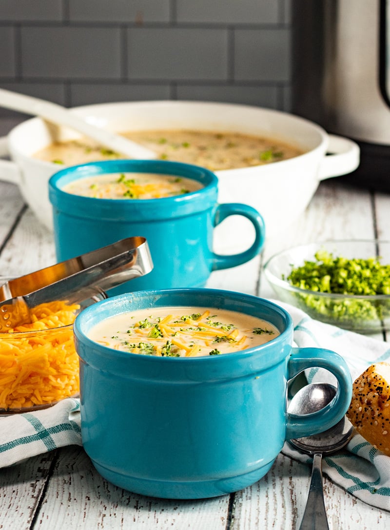 Instant Pot Broccoli Cheese Soup