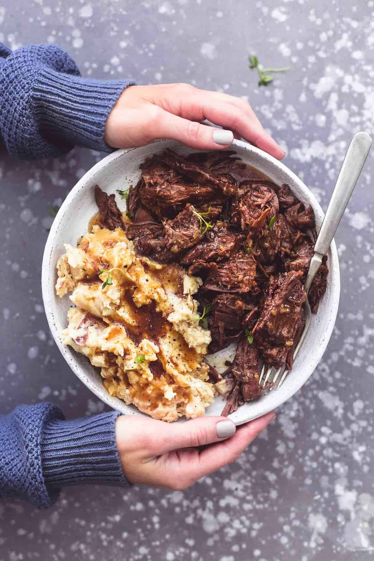 Instant Pot PotRoast with Mashed Potatoes and Gravy