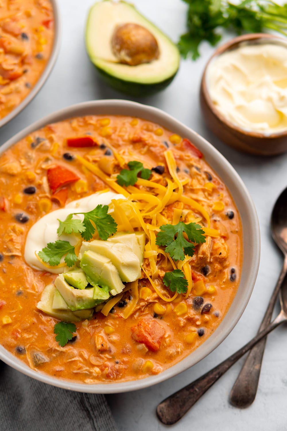 Creamy Chicken Taco Chili In Instant Pot