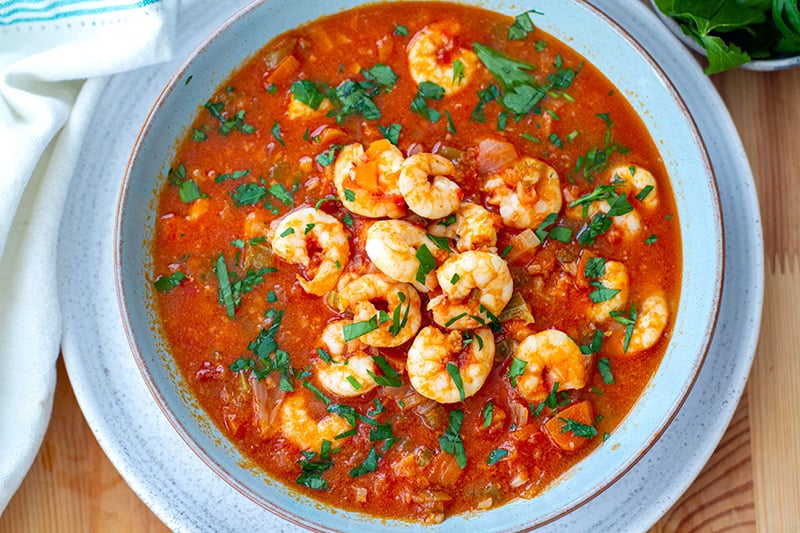 Instant Pot Shrimp With Tomato & Garlic Sauce