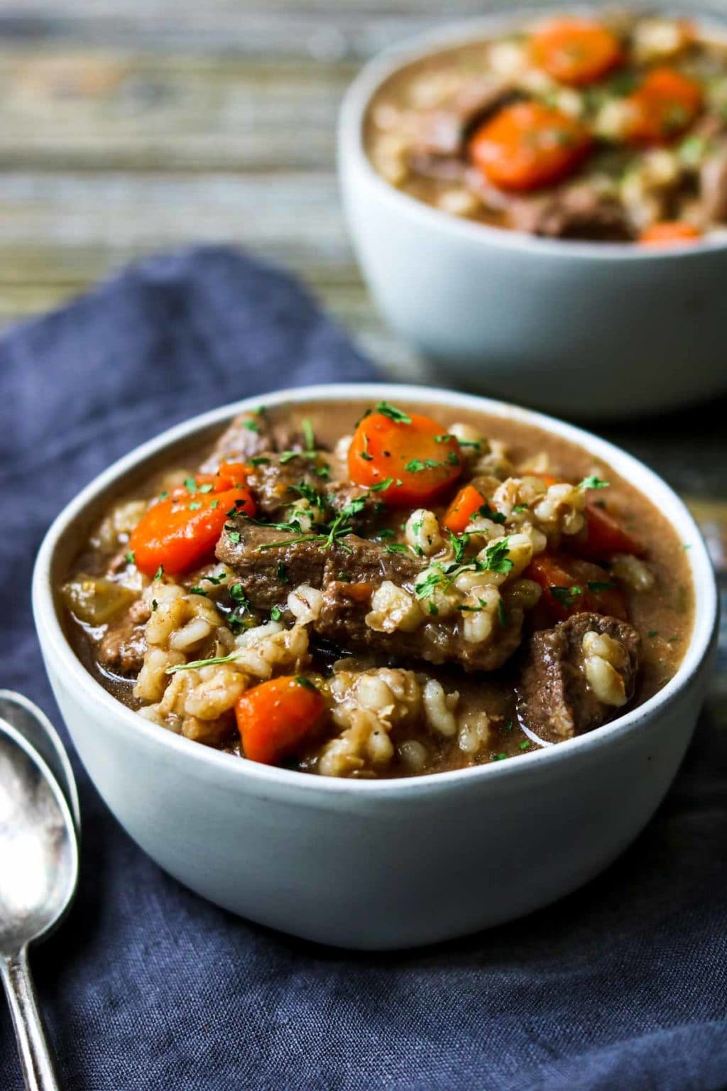 Instant Pot Beef & Barley Stew