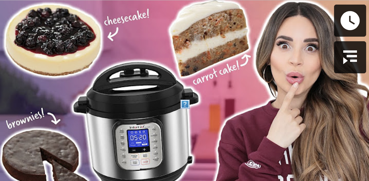 4 different desserts in the Instant Pot