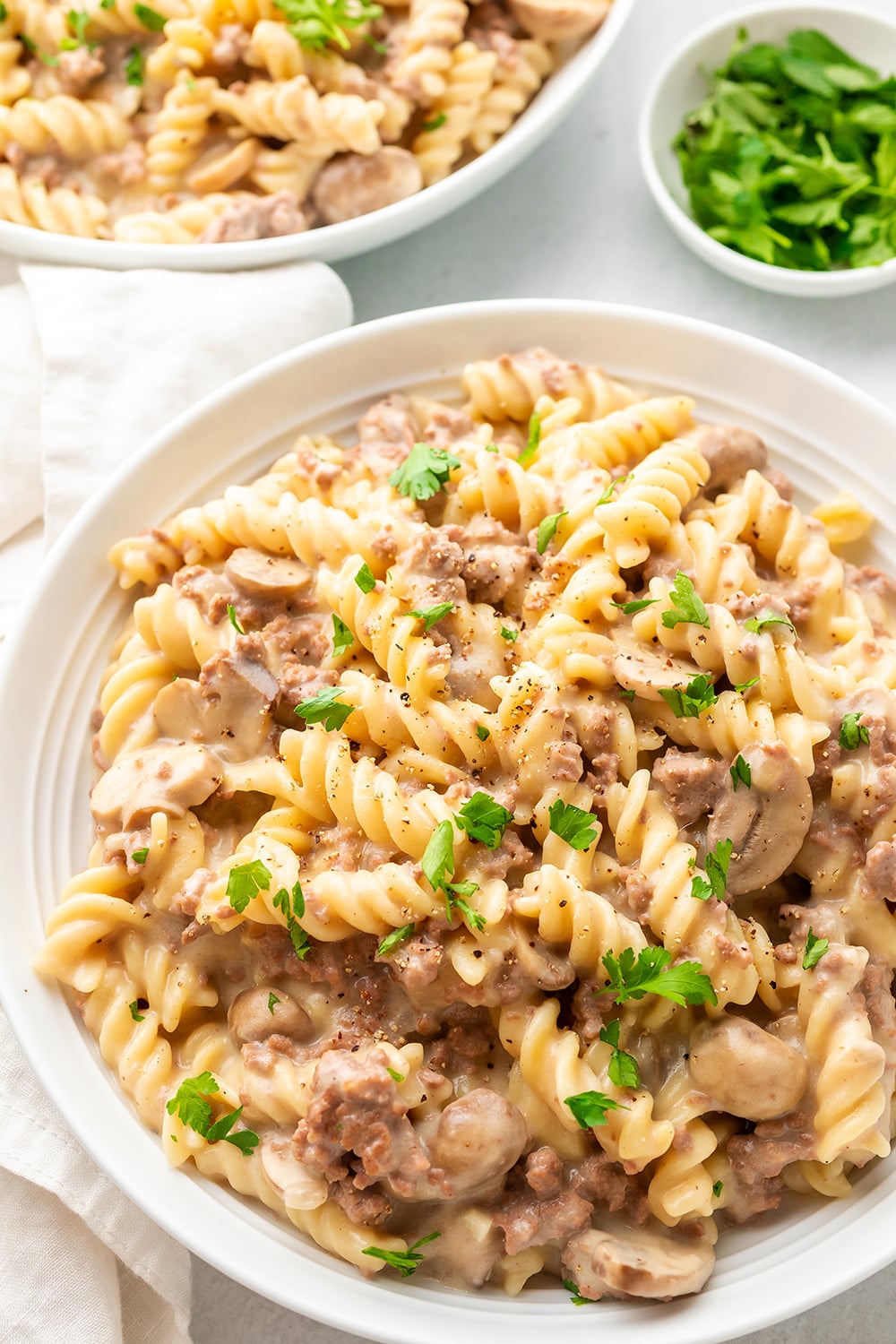 Ground Beef Stroganoff With Noodles