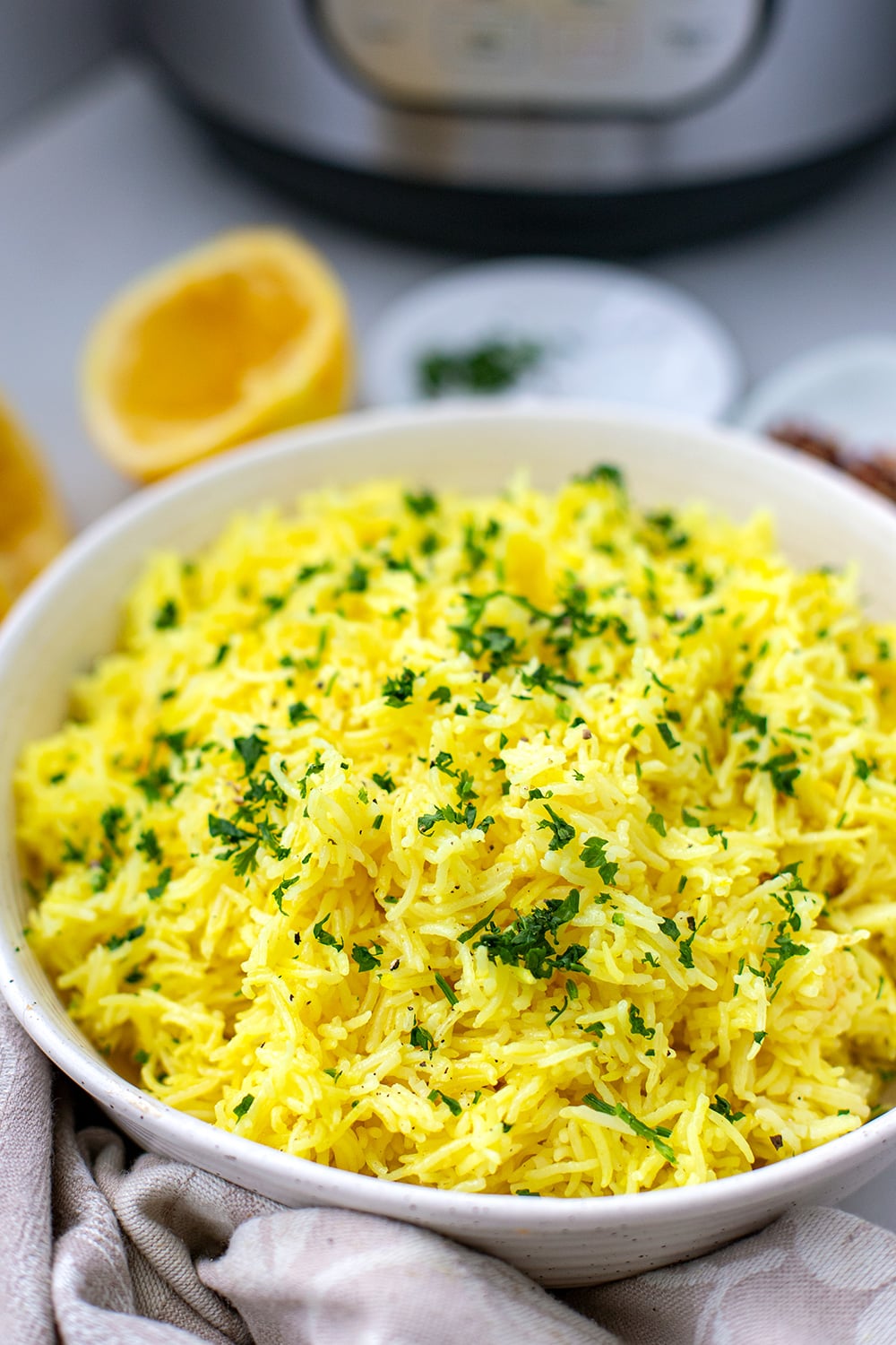instant pot lemon rice