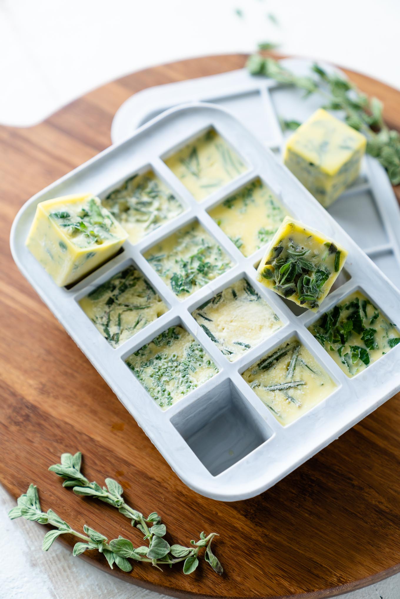 Make Herb Bombs (Freezing Fresh Herbs In Oil)