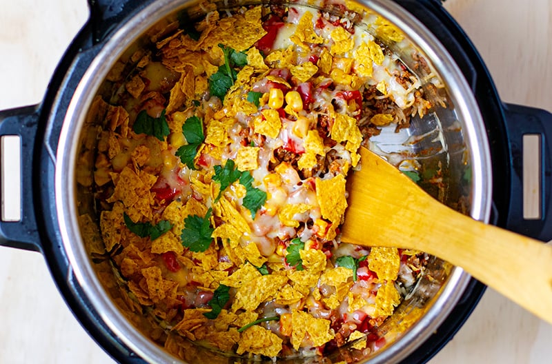 Instant Pot Beef & Rice Casserole