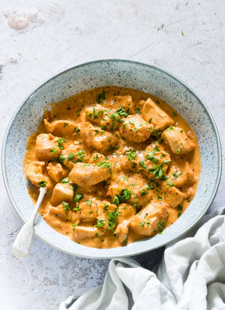 Instant Pot African Cinnamon Peanut Butter Chicken