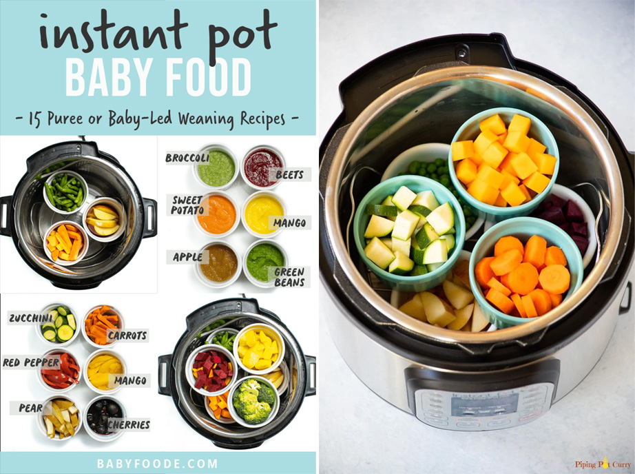 INSTANT POT BABY FOOD (15 PUREE OR BABY-LED WEANING RECIPES)