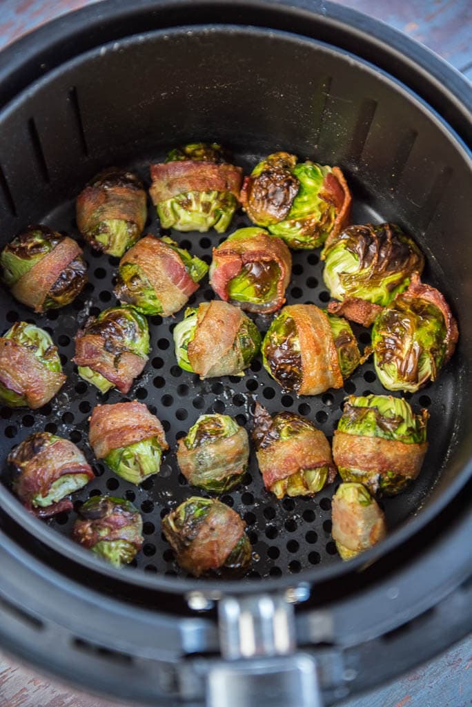 Air Fryer Bacon Wrapped Brussels Sprouts