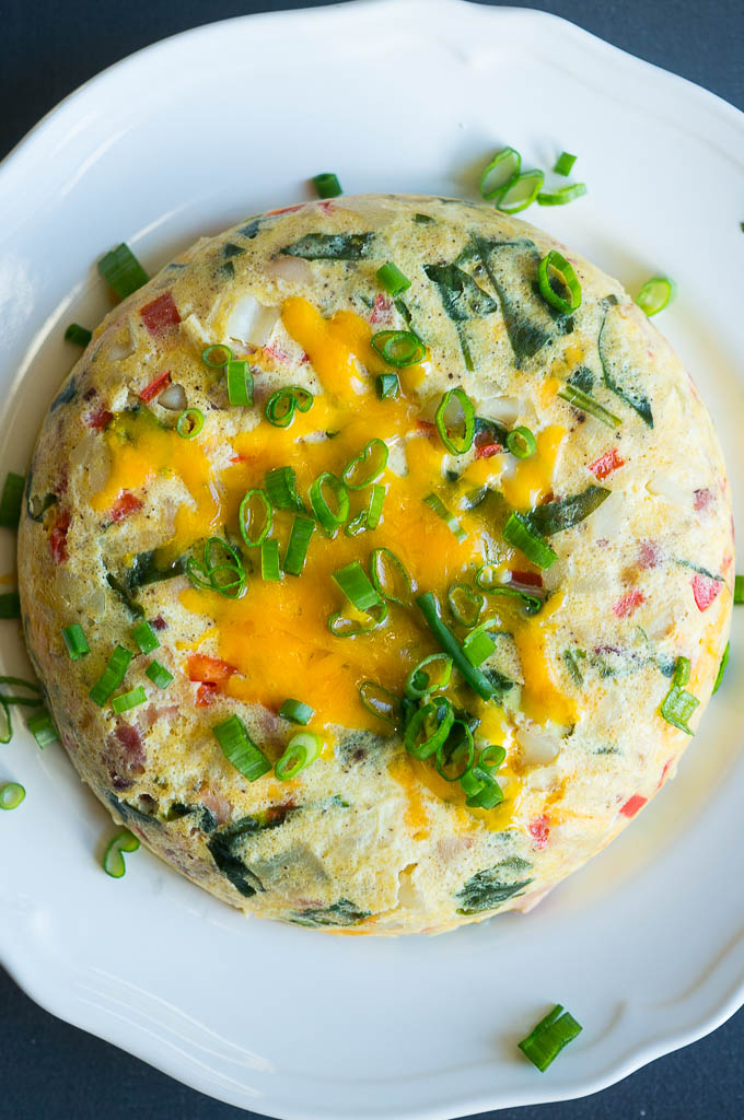 5 INGREDIENT PRESSURE COOKER CHEESY EGG BAKE