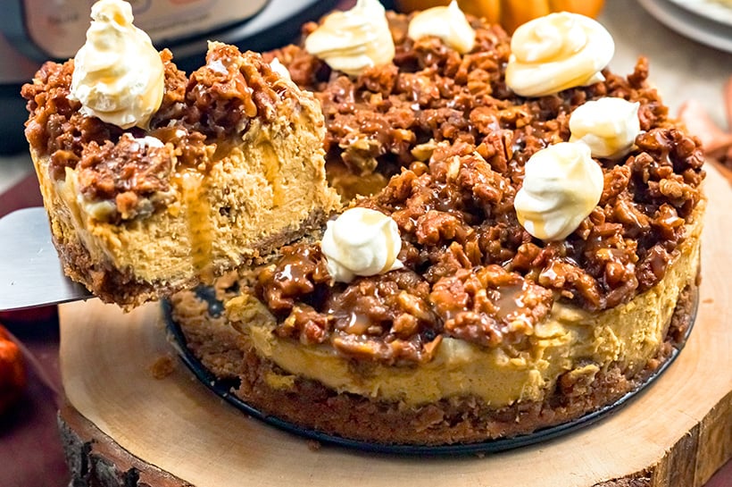 Instant Pot Pumpkin Pecan Cheesecake