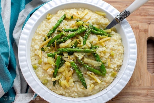Instant Pot Risotto With Fennel & Asparagus