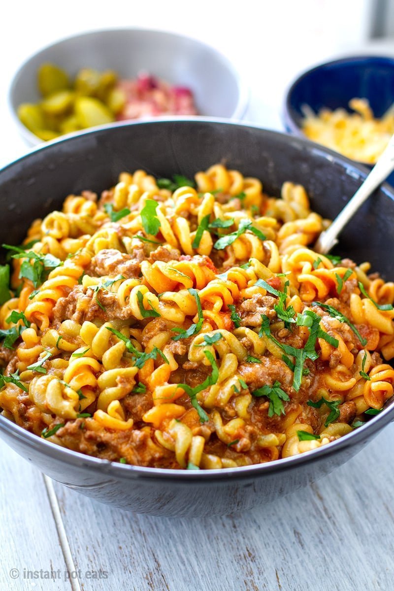 Family Cheeseburger Pasta