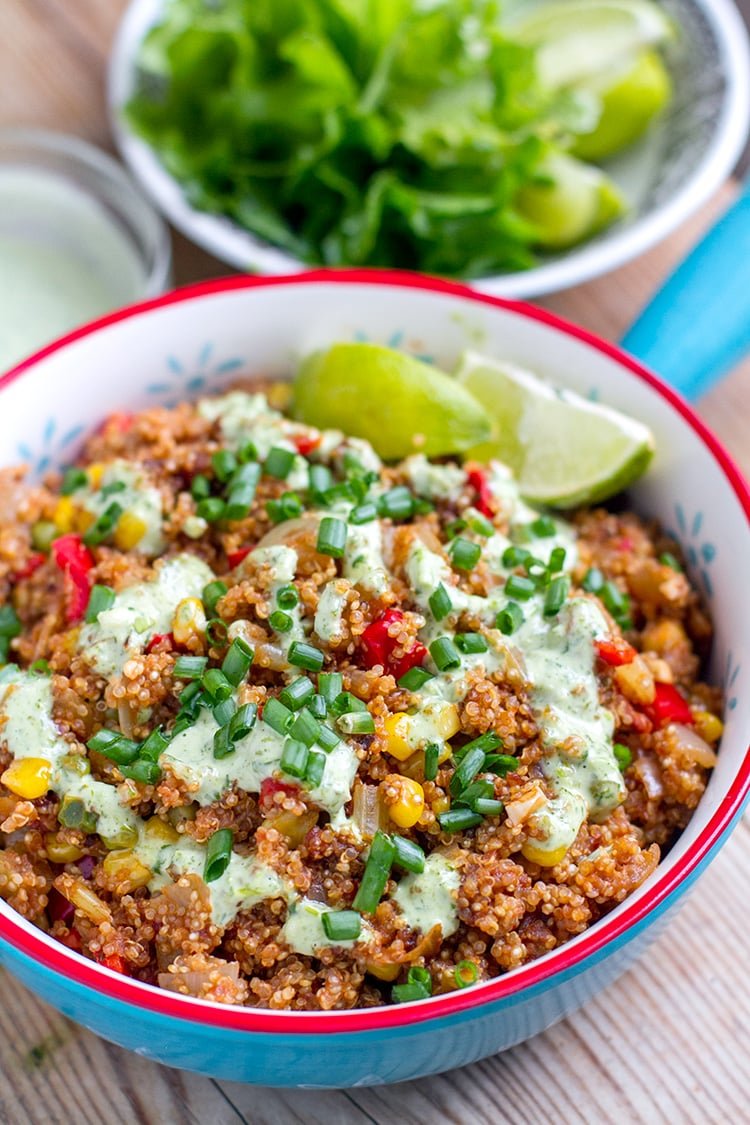 Instant Pot Quinoa With Cilantro and Lime Dressing