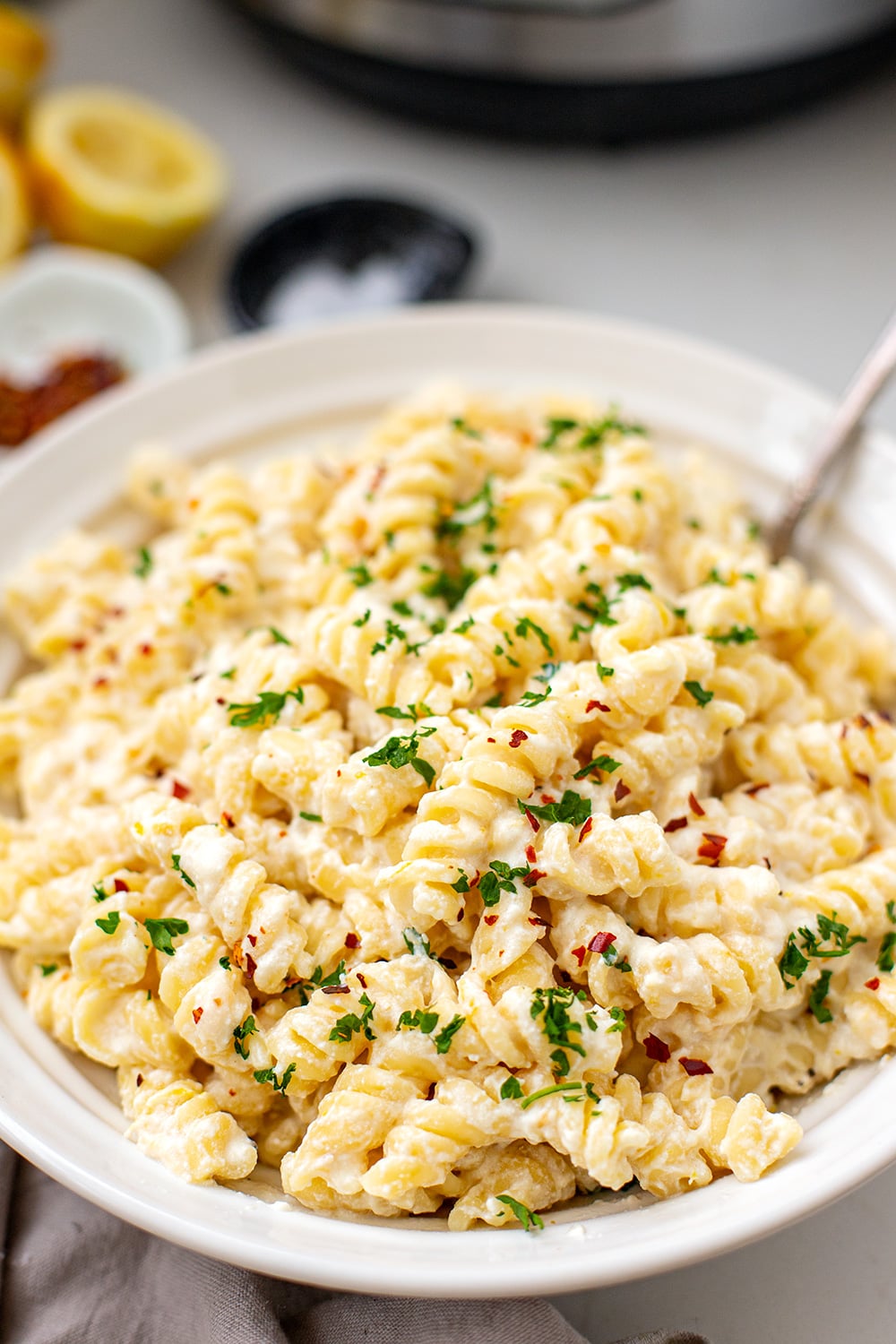 One-Pot Ricotta Lemon Pasta