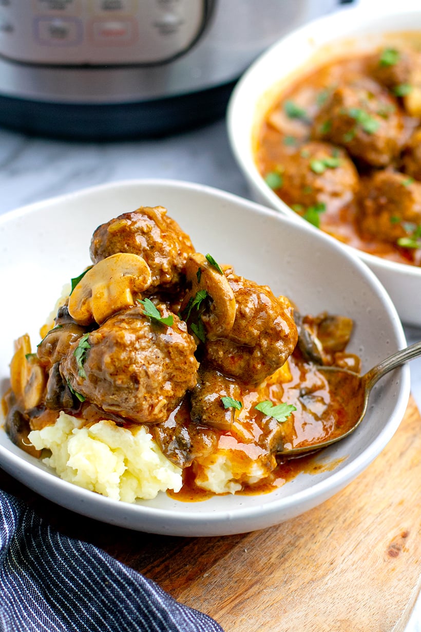 Salisbury Steak Meatballs & Gravy