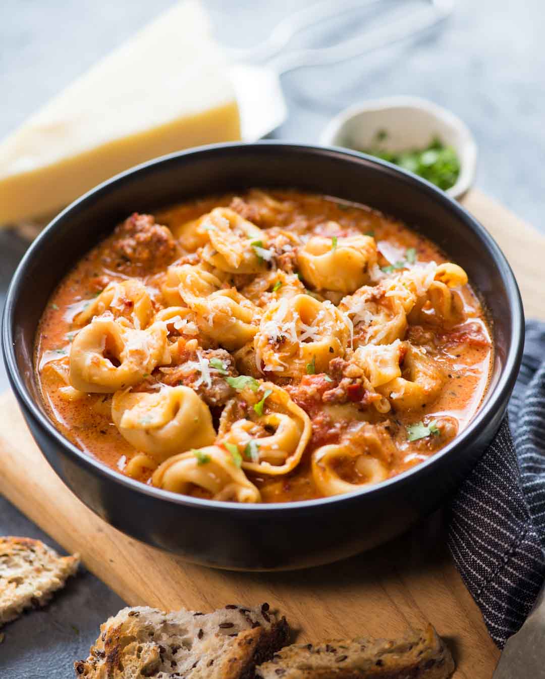 SAUSAGE TORTELLINI SOUP