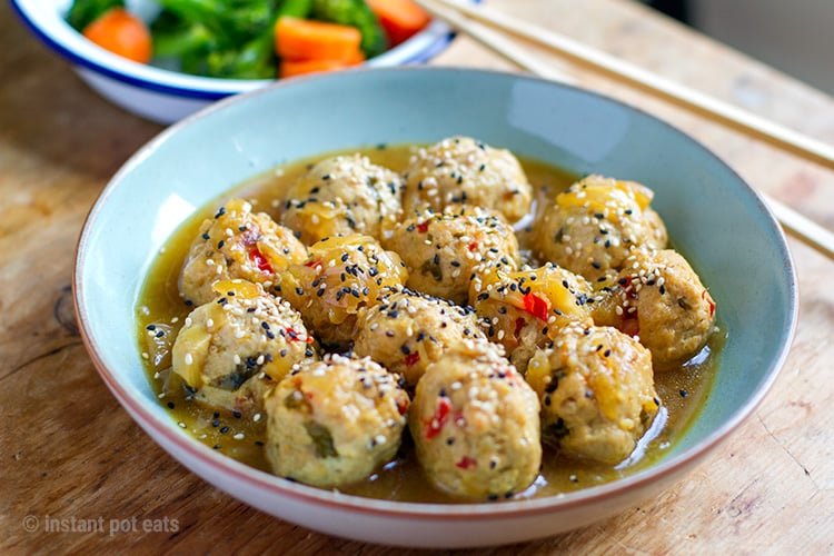 Instant Pot Turkey Meatballs With Japanese Gravy 
