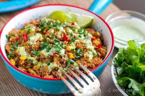 Mexican Quinoa Salad With Cilantro Dressing