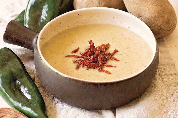 Instant Pot Potato Soup With Poblano Peppers
