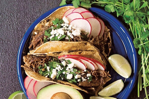 Instant Pot Mexican Shredded Beef Tacos