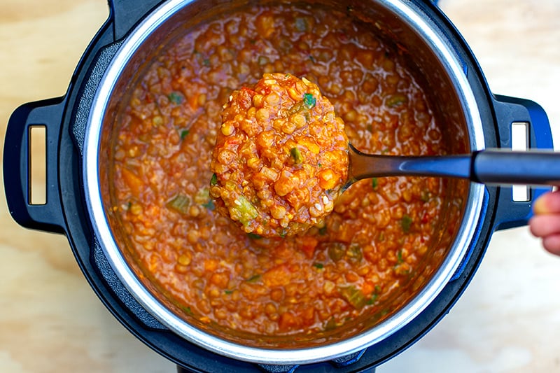 Instant Pot Lentil & Vegetable Stew 