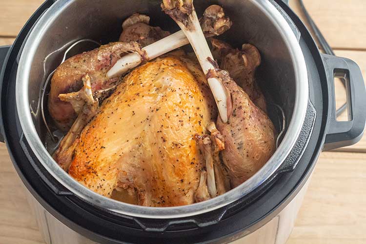 INSTANT POT WHOLE TURKEY WITH CRISPY SKIN