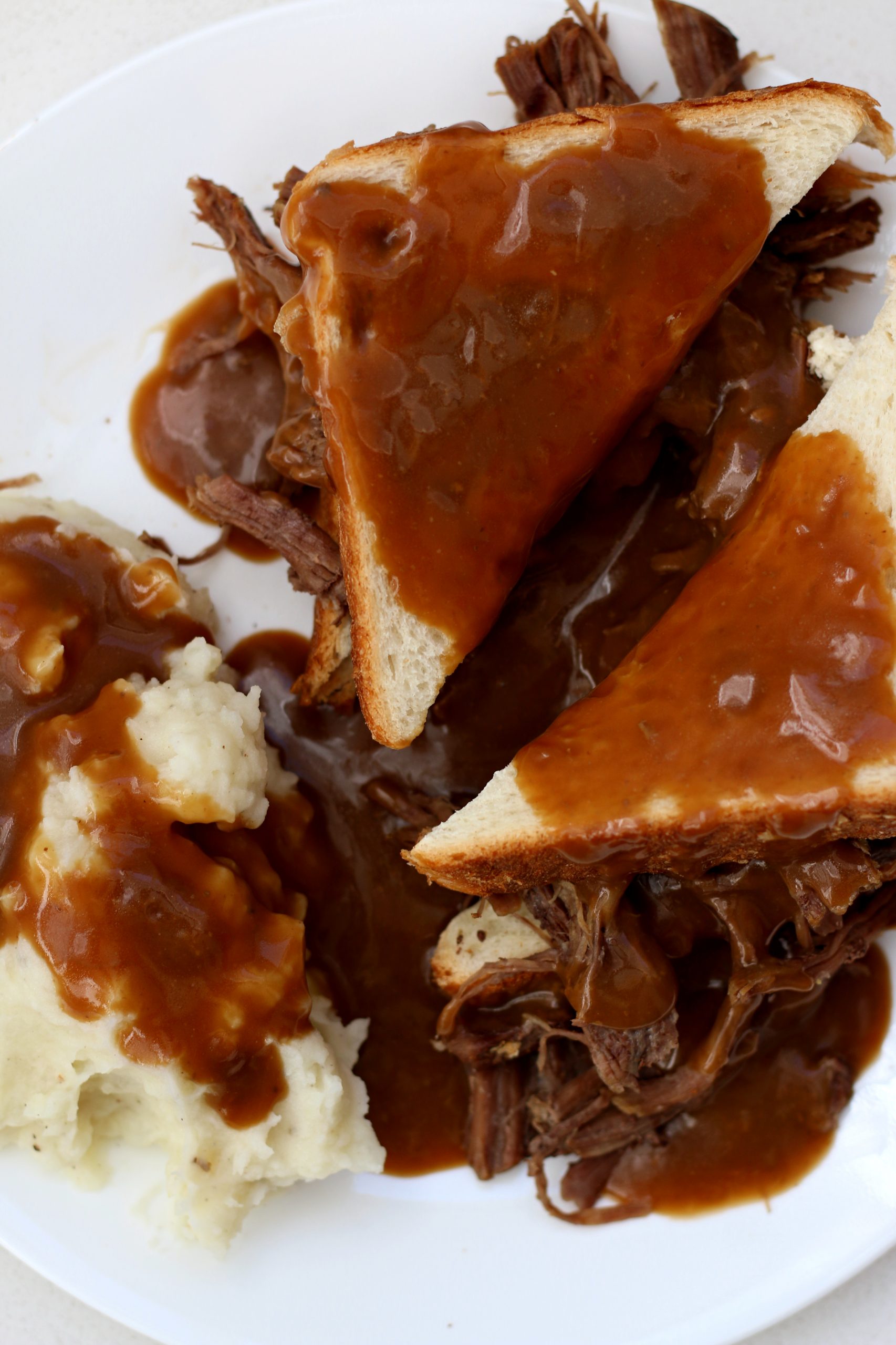 Instant Pot Hot Beef Sandwich And Mashed Potatoes