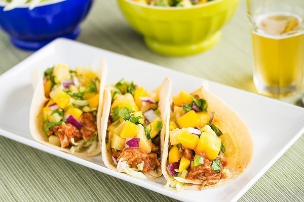 Instant Pot Chicken Tacos With Pineapple Salsa