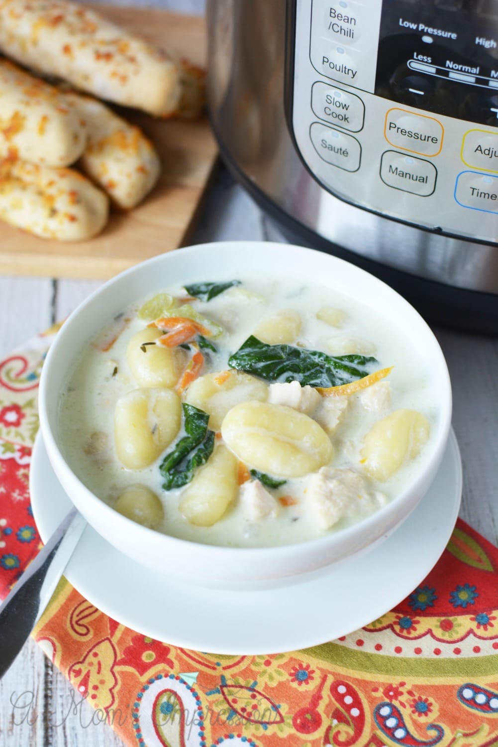 Instant Pot Olive Garden Chicken Gnocchi Soup