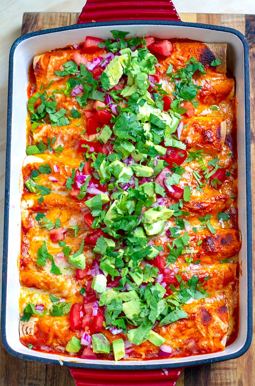 Chipotle Chicken Enchiladas