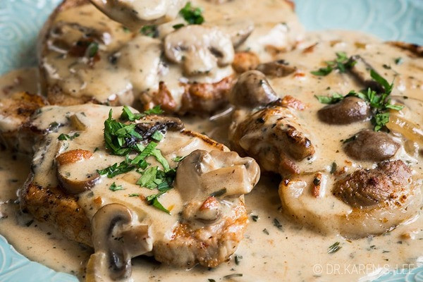 Instant Pot Smothered Pork Chops (keto, gluten-free)