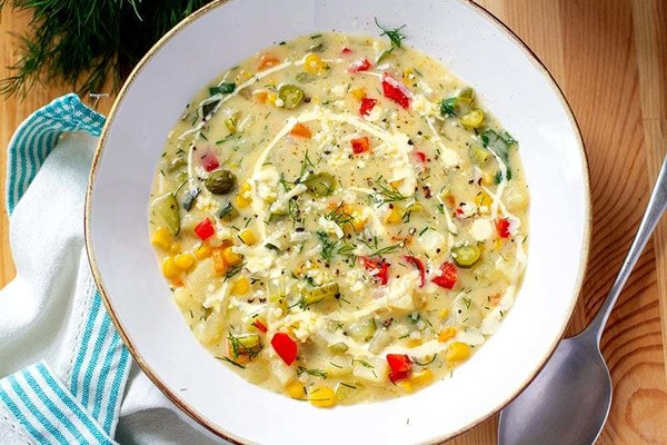 Instant Pot Potato & Sweet Corn Chowder (Gluten-Free, Vegetarian)