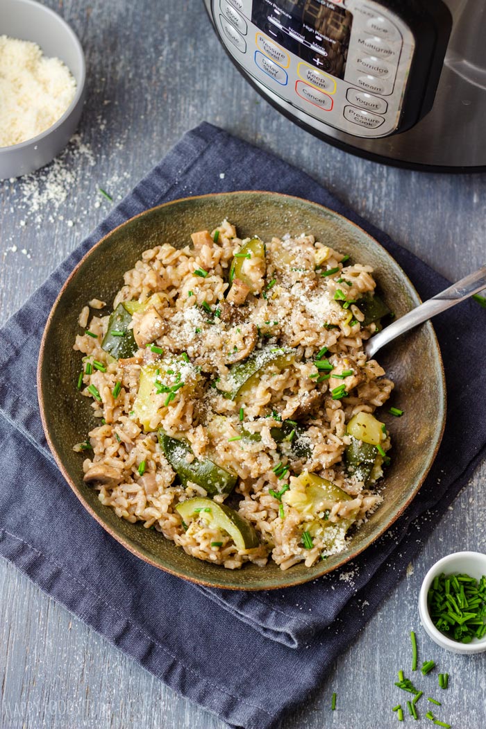 Zucchini Mushroom Risotto