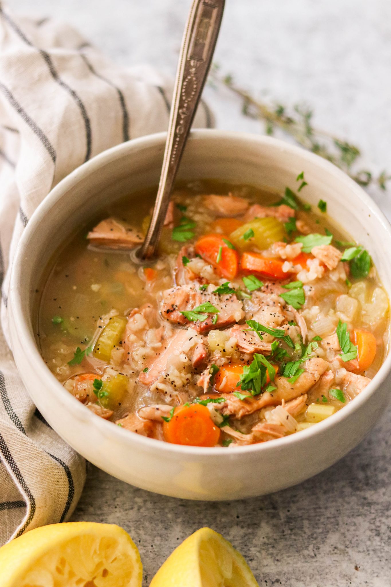 Leftover Turkey Soup