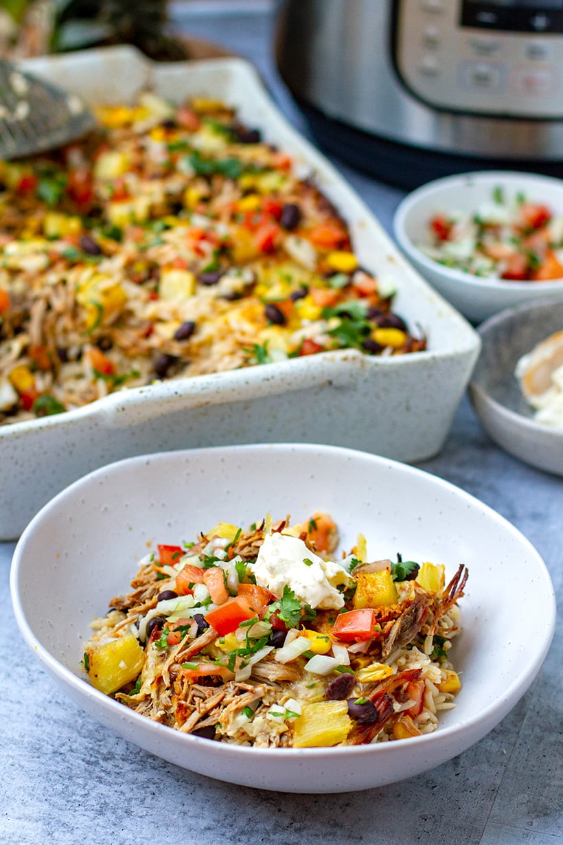 Instant Pot Pork Al Pastor & Rice Casserole