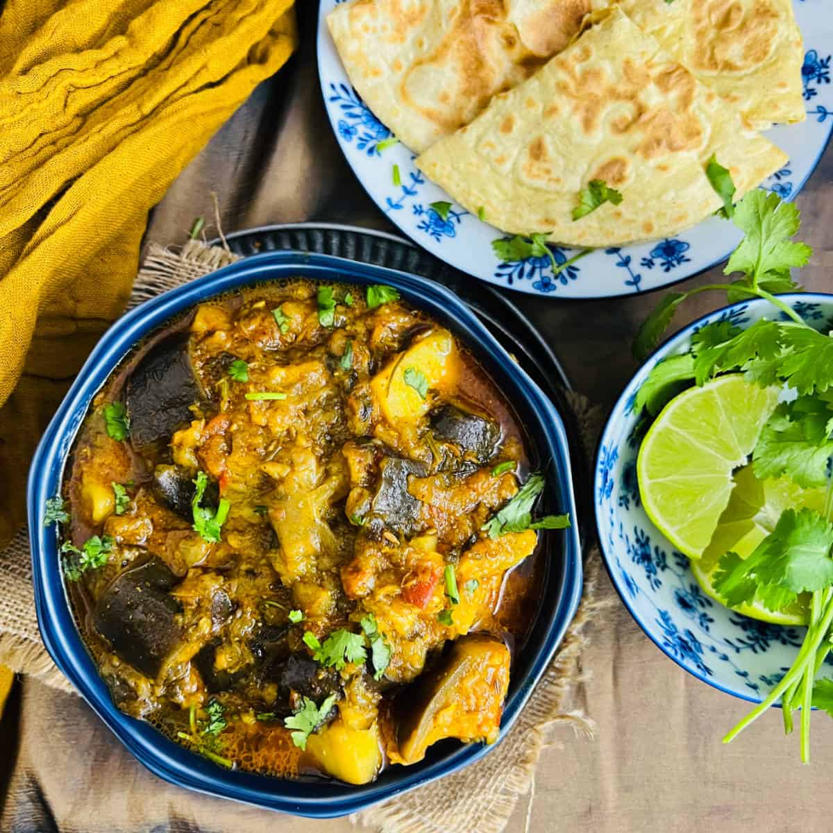 Indian Eggplant Potato Curry